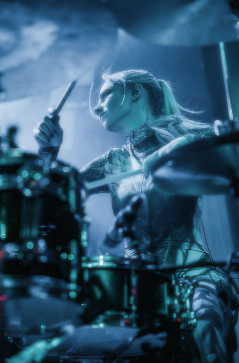 Anna Mylee performing on stage